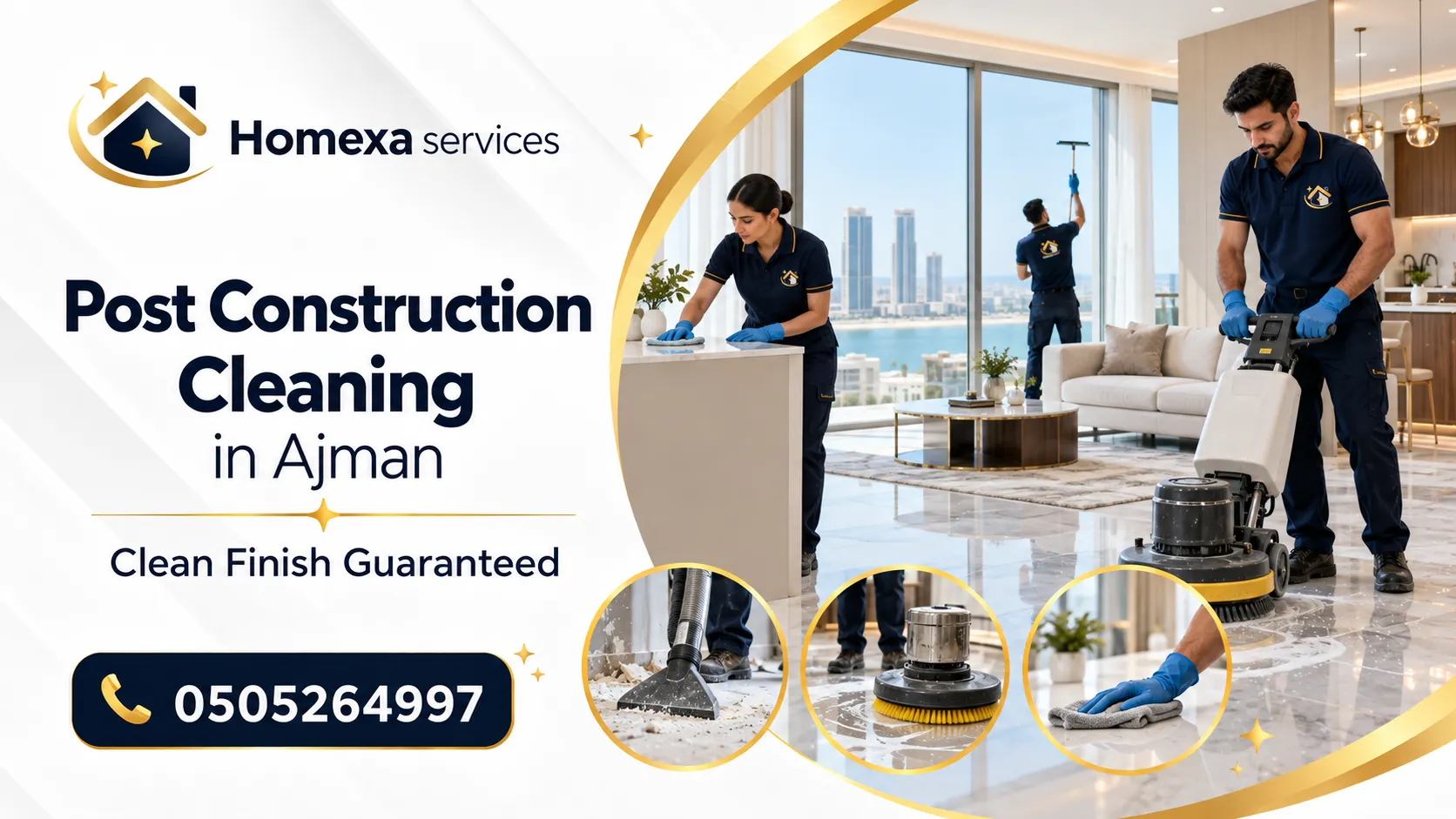 Post Construction Cleaning in Ajman by Home Xa Services