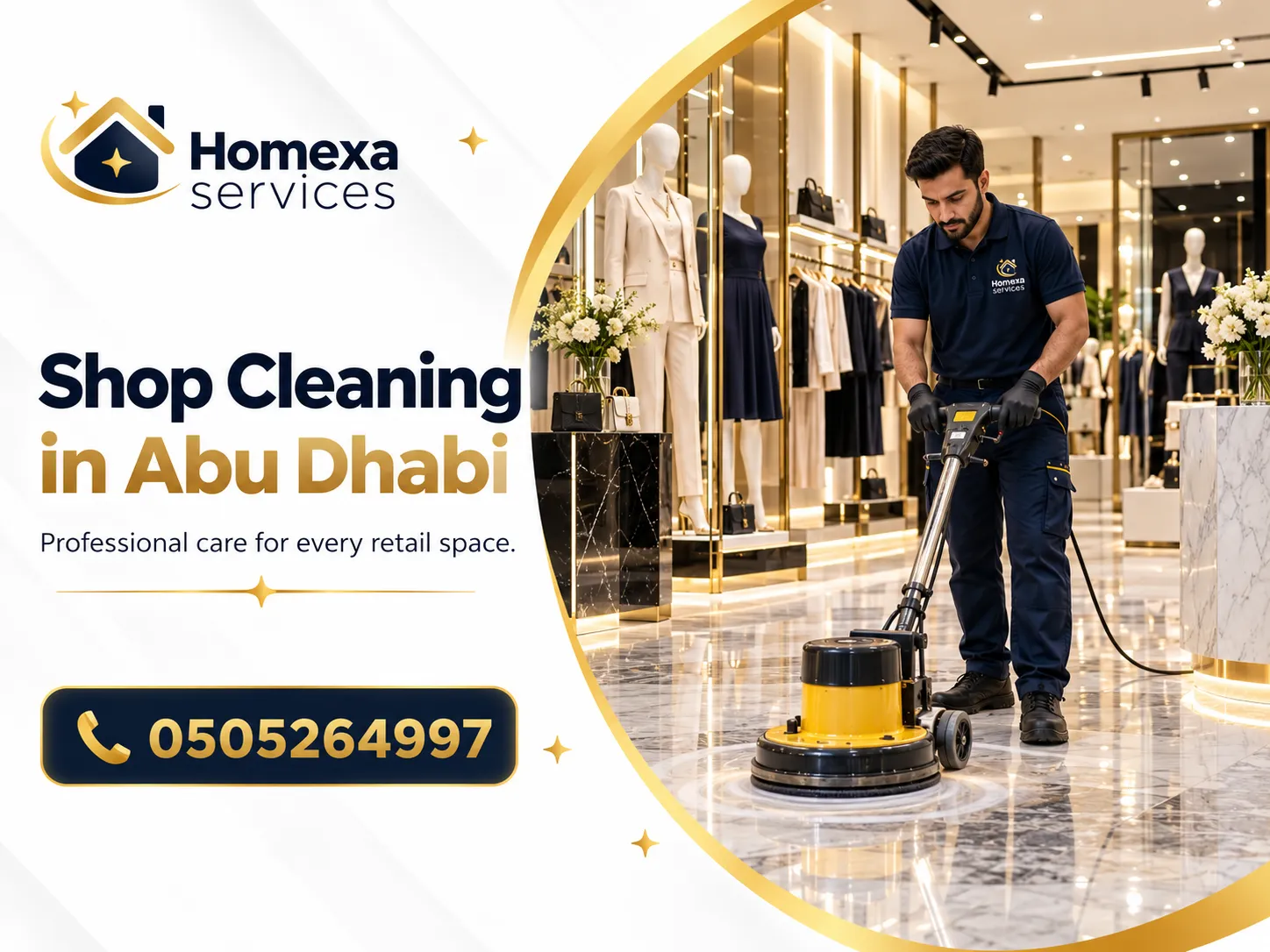 Professional Shop Cleaning in Abu Dhabi by Home Xa Services
