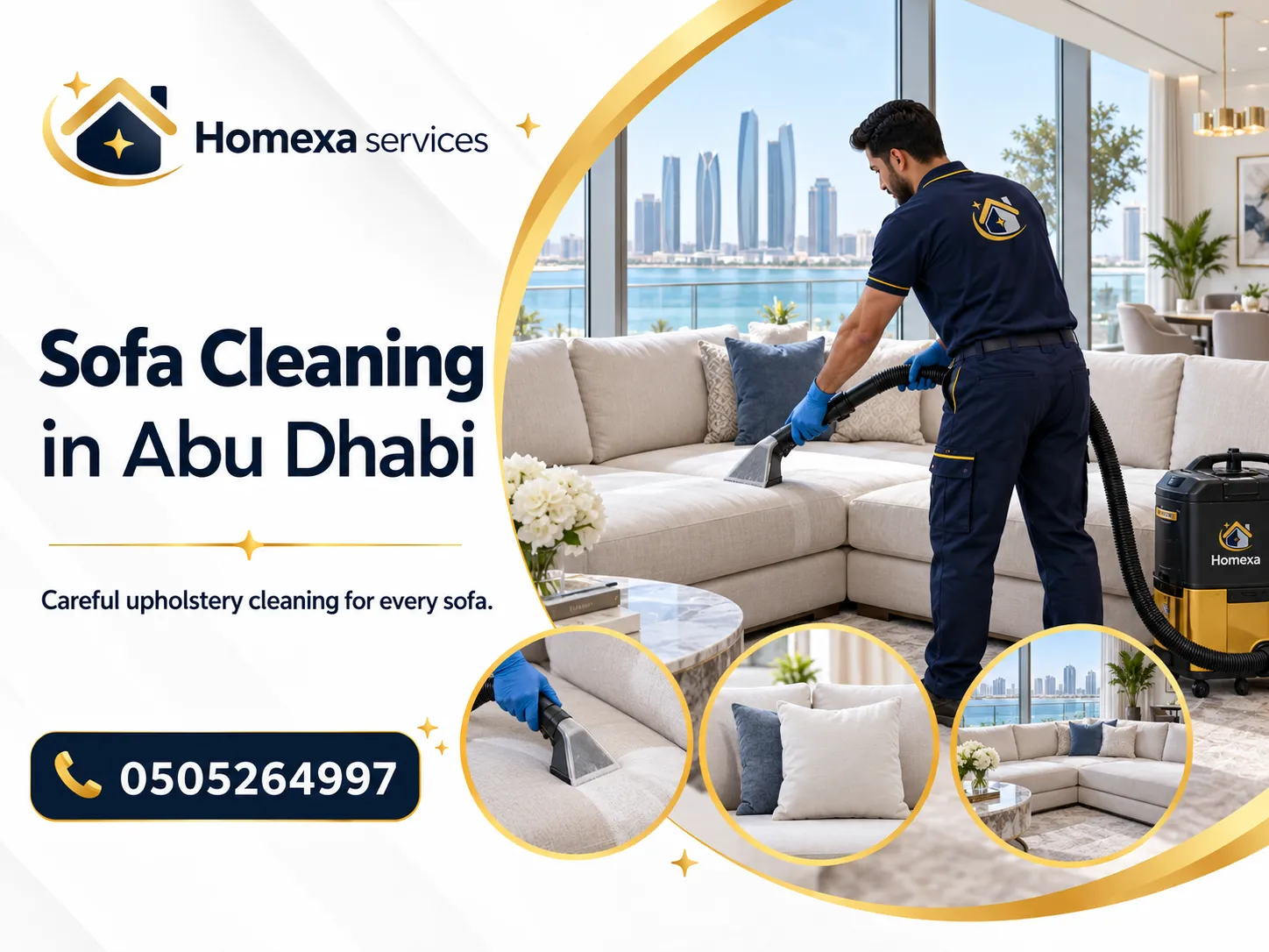 Sofa Cleaning in Abu Dhabi for couches sofas and fabric upholstery