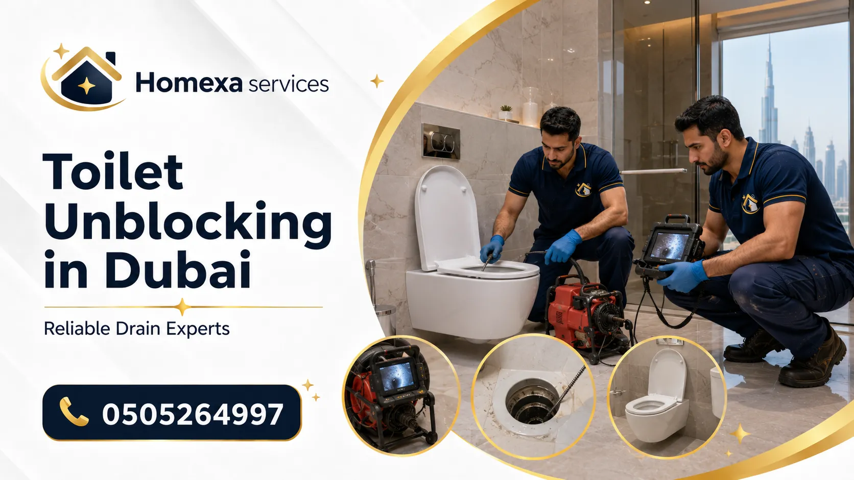 Toilet Unblocking in Dubai for recurring toilet blockage and rising bowl water