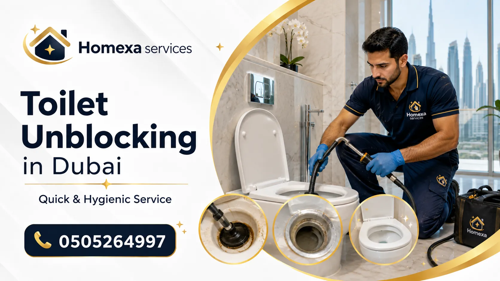 Toilet Unblocking in Dubai for blocked waste lines toilet backup and connected drain problems