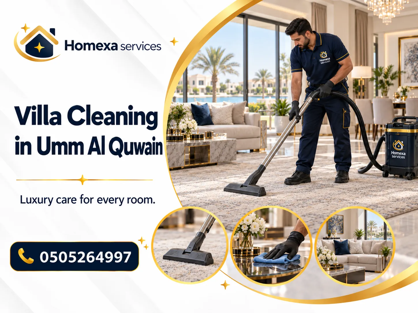 Villa Cleaning in Umm Al Quwain for residential villas