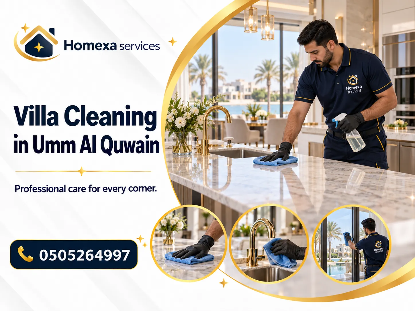 Final review after Villa Cleaning in Umm Al Quwain