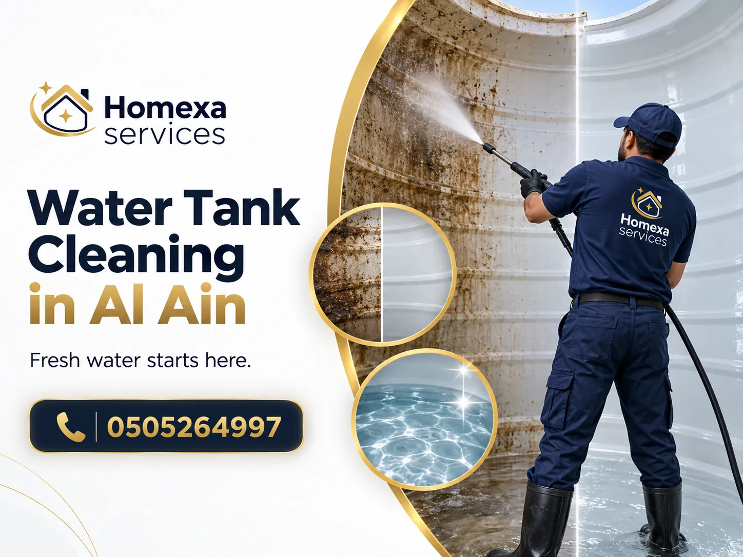 Equipment used for Water Tank Cleaning in Al Ain