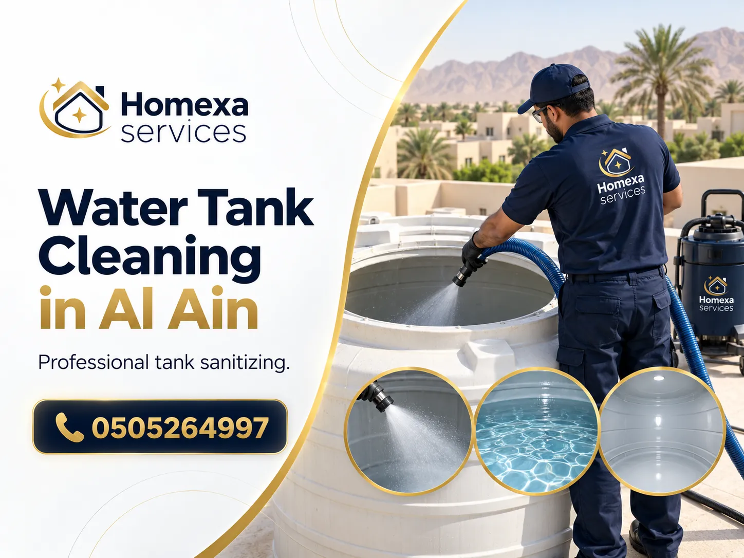 Final review after Water Tank Cleaning in Al Ain