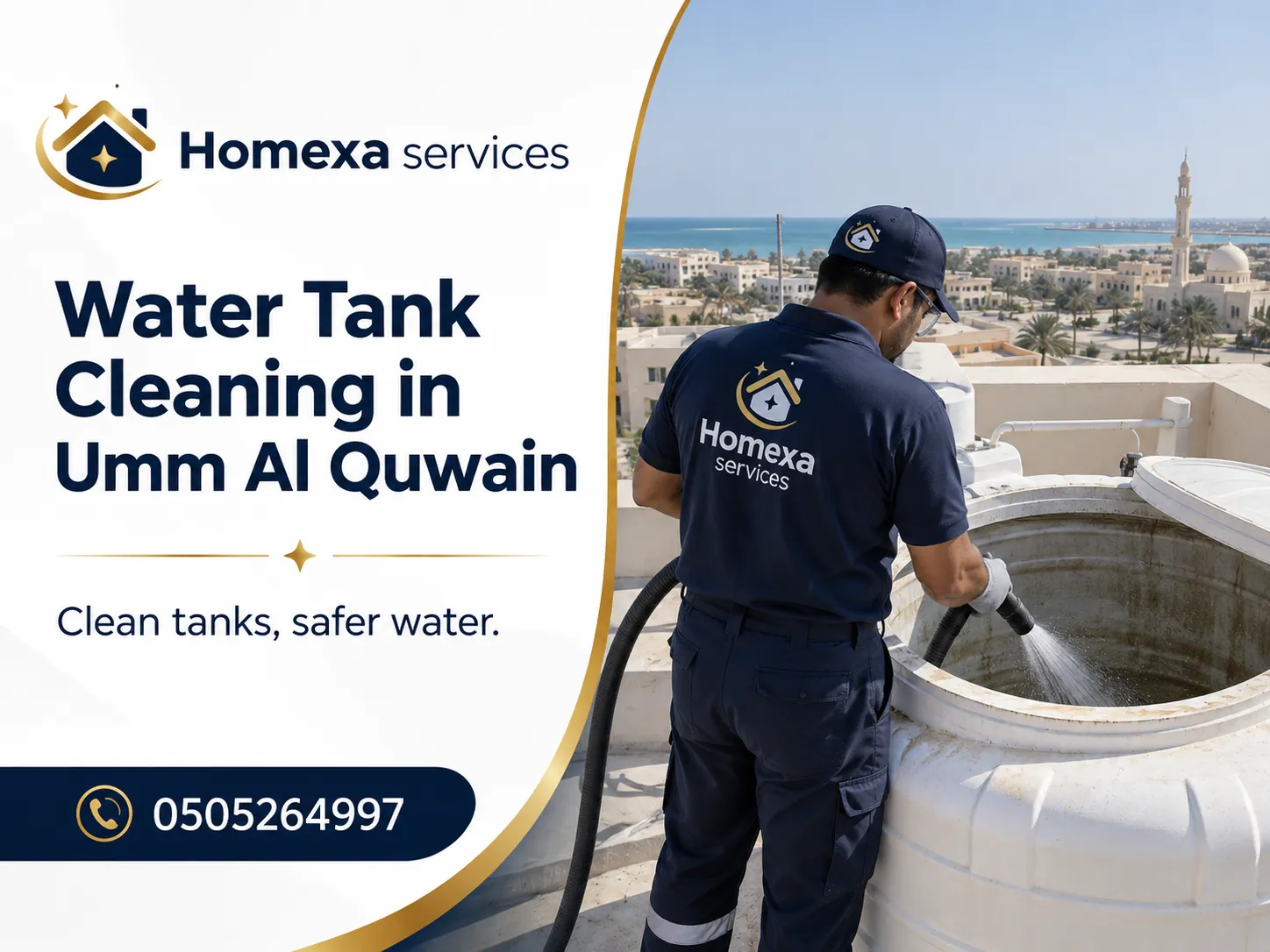 Water Tank Cleaning in Umm Al Quwain for residential water tanks