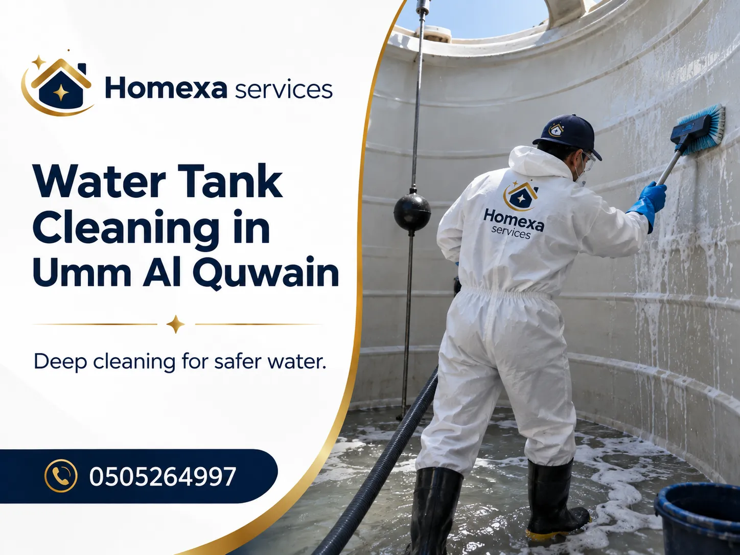 Equipment used for Water Tank Cleaning in Umm Al Quwain