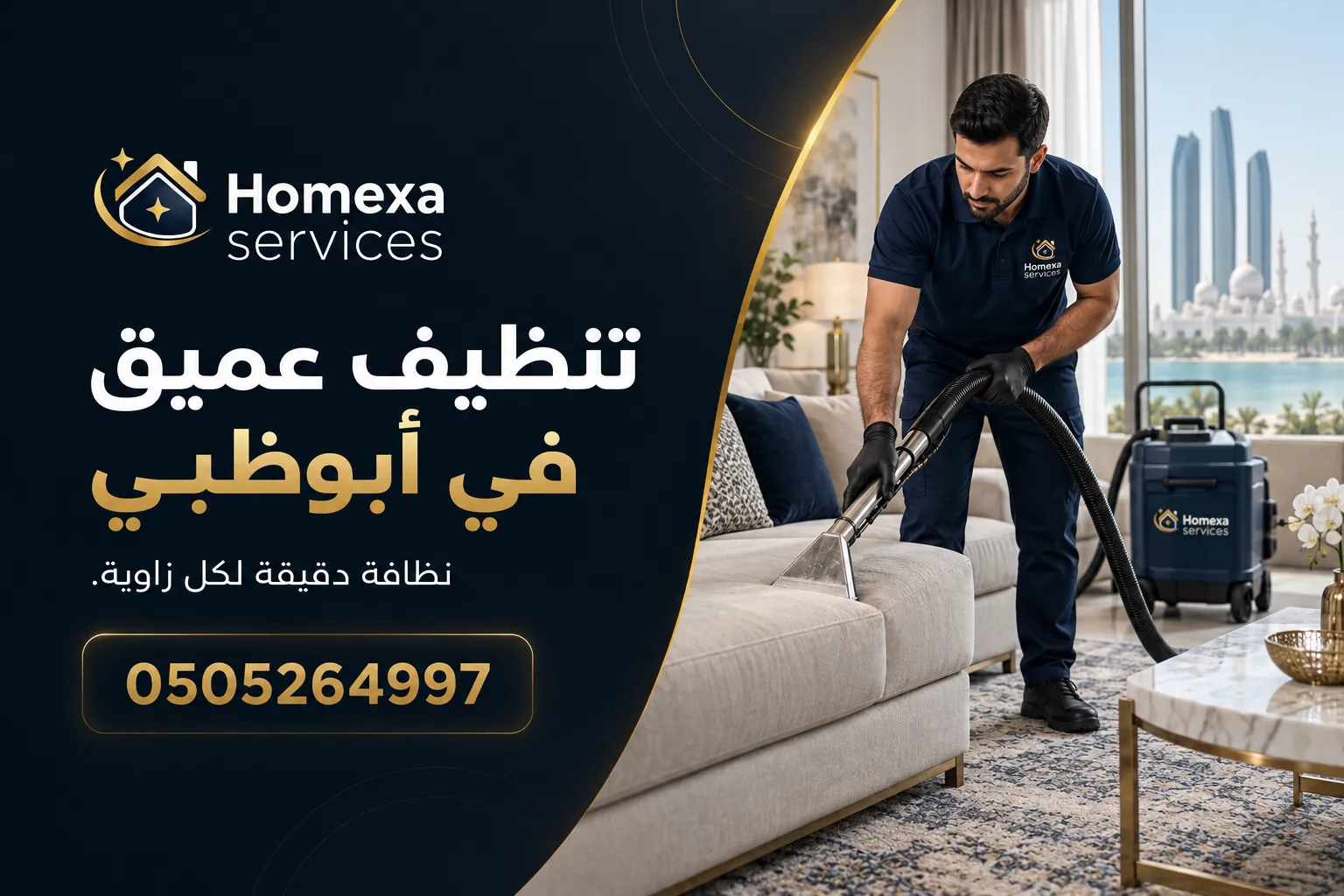 تنظيف عميق في أبوظبي للمنازل والفلل والشقق
