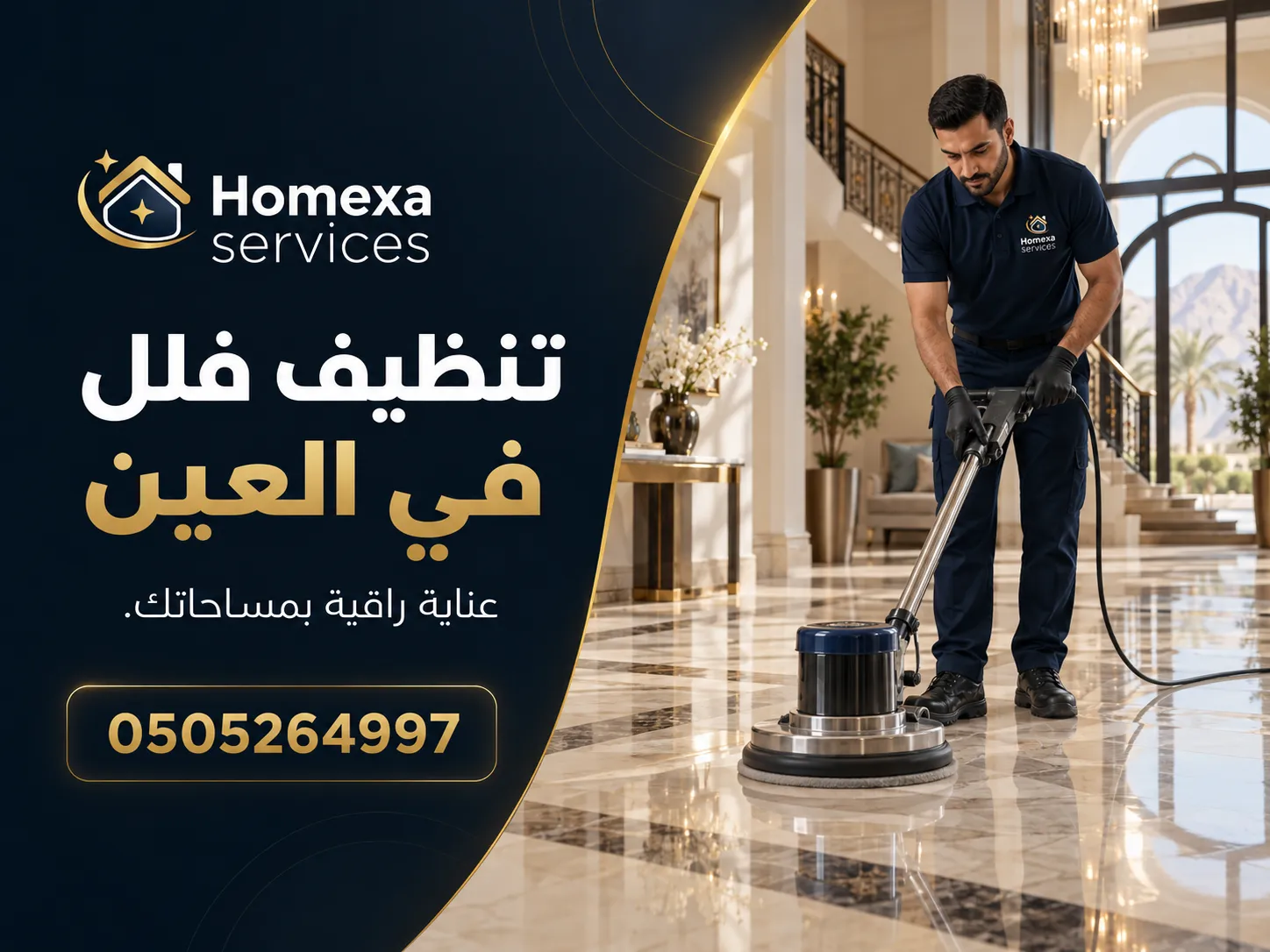 تنظيف مجالس وصالات ضمن تنظيف فلل في العين