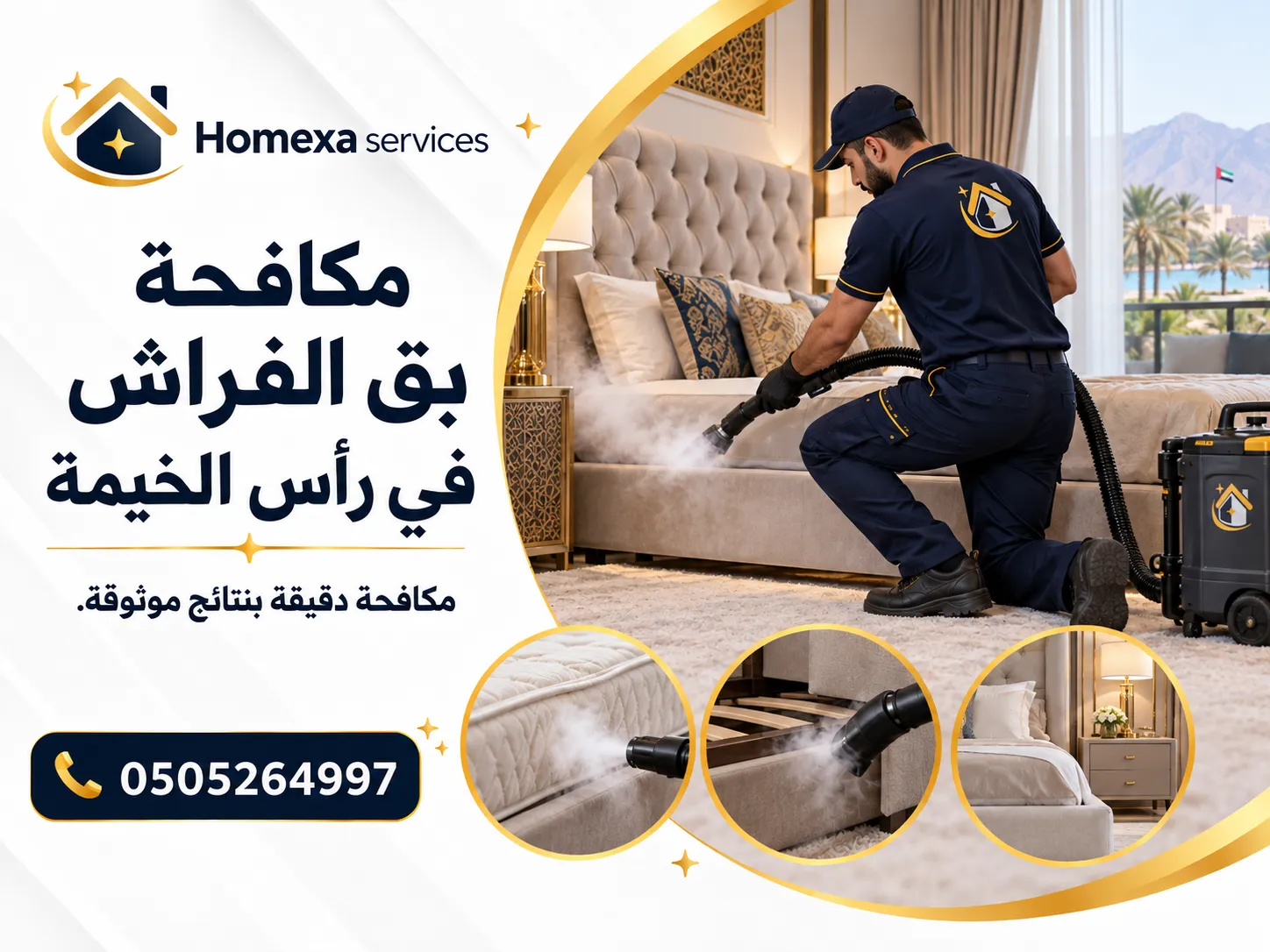 شركة مكافحة بق الفراش في رأس الخيمة من Home Xa Services
