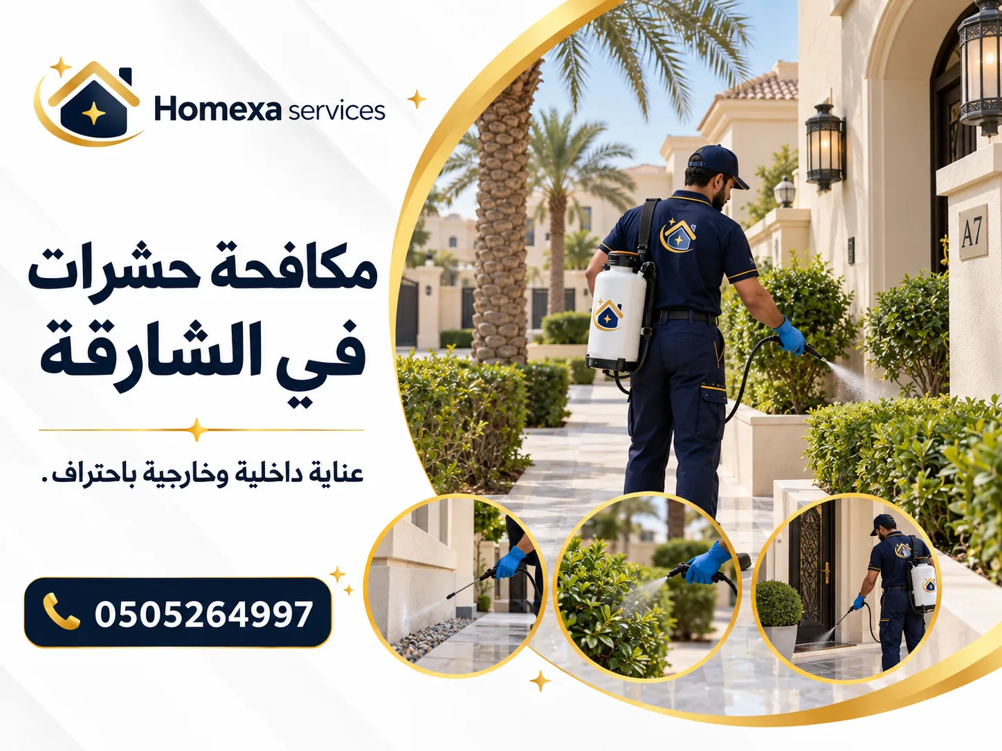 شركة مكافحة حشرات في الشارقة من Home Xa Services