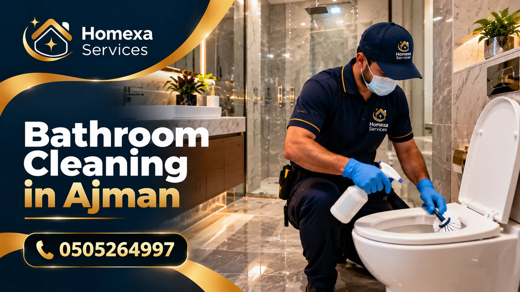 Professional Bathroom Cleaning Company in Ajman for homes villas and apartments