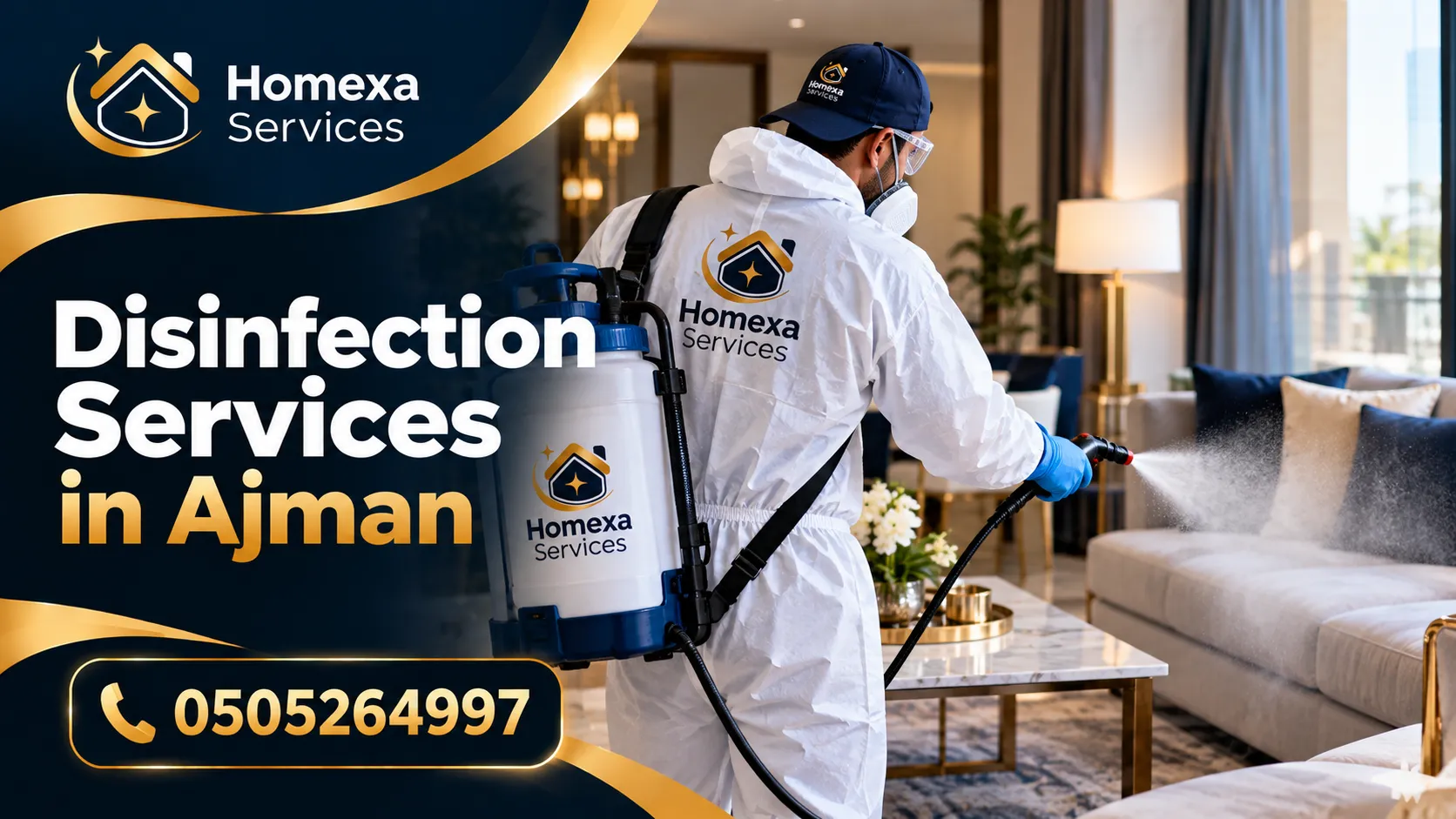 Professional Disinfection Company in Ajman for homes offices and commercial properties