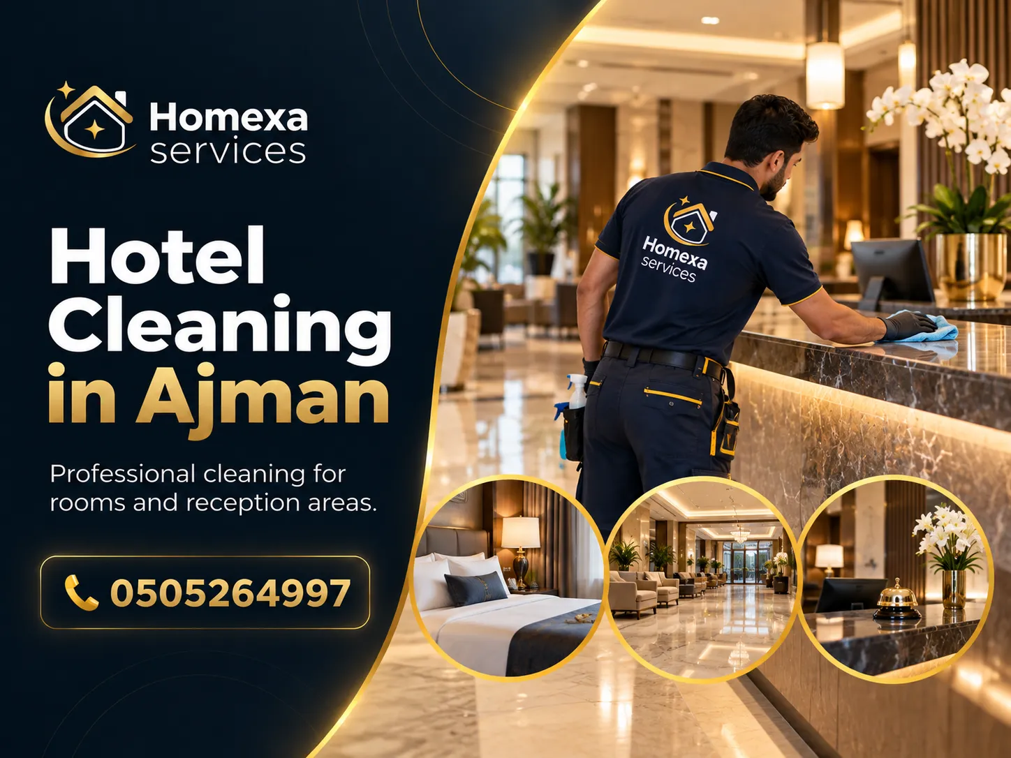 Hotel Apartment Cleaning in Ajman between guest bookings