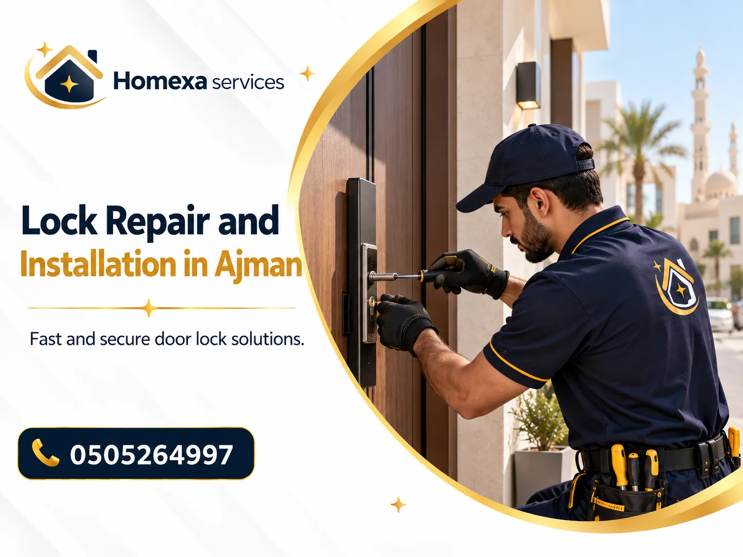 Lock Repair and Installation in Ajman for apartments villas offices and entrance doors