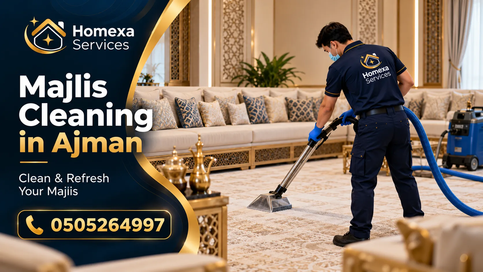 Majlis Sofa and Seat Cleaning in Ajman