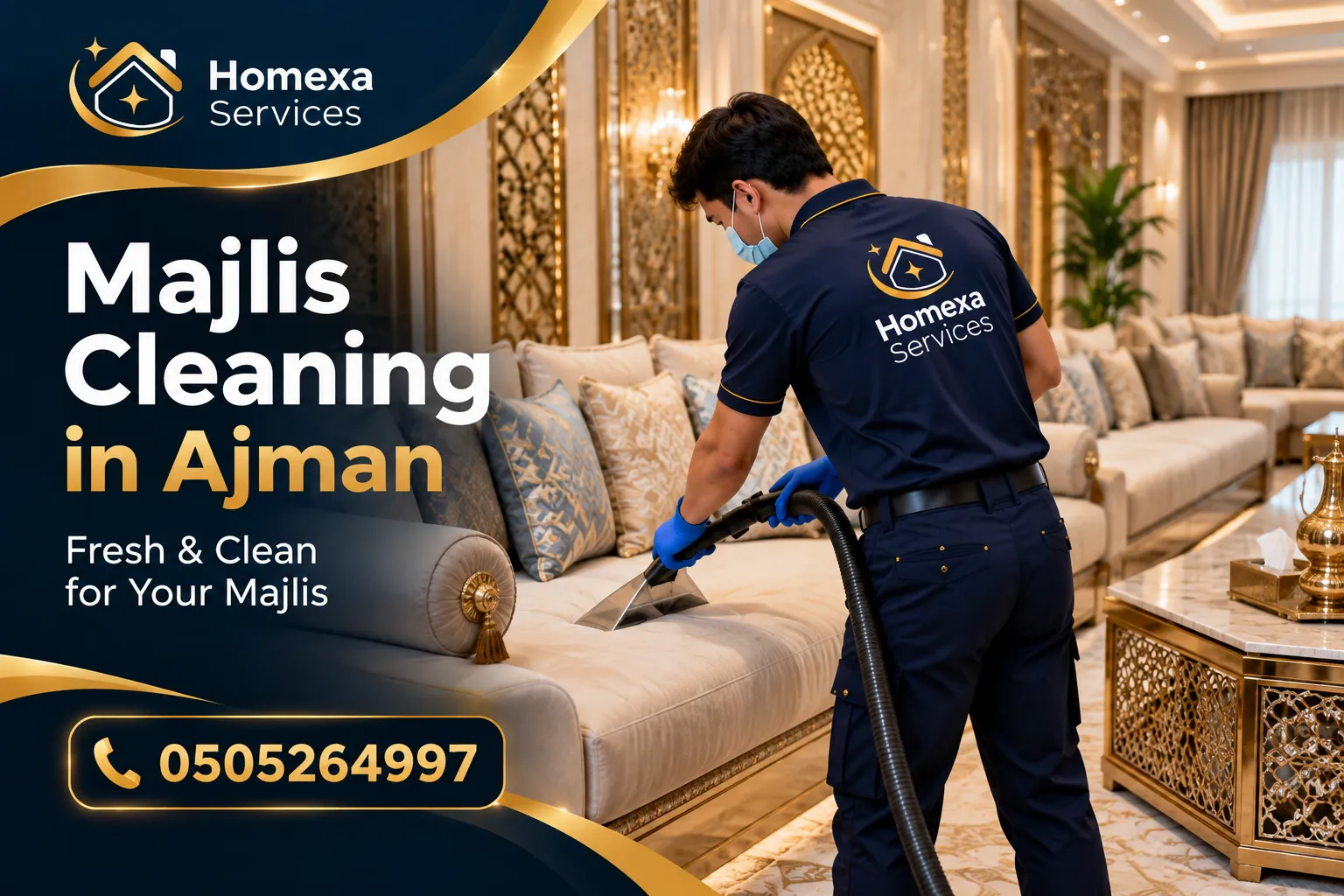 Majlis Cleaning Company in Ajman for villas and homes