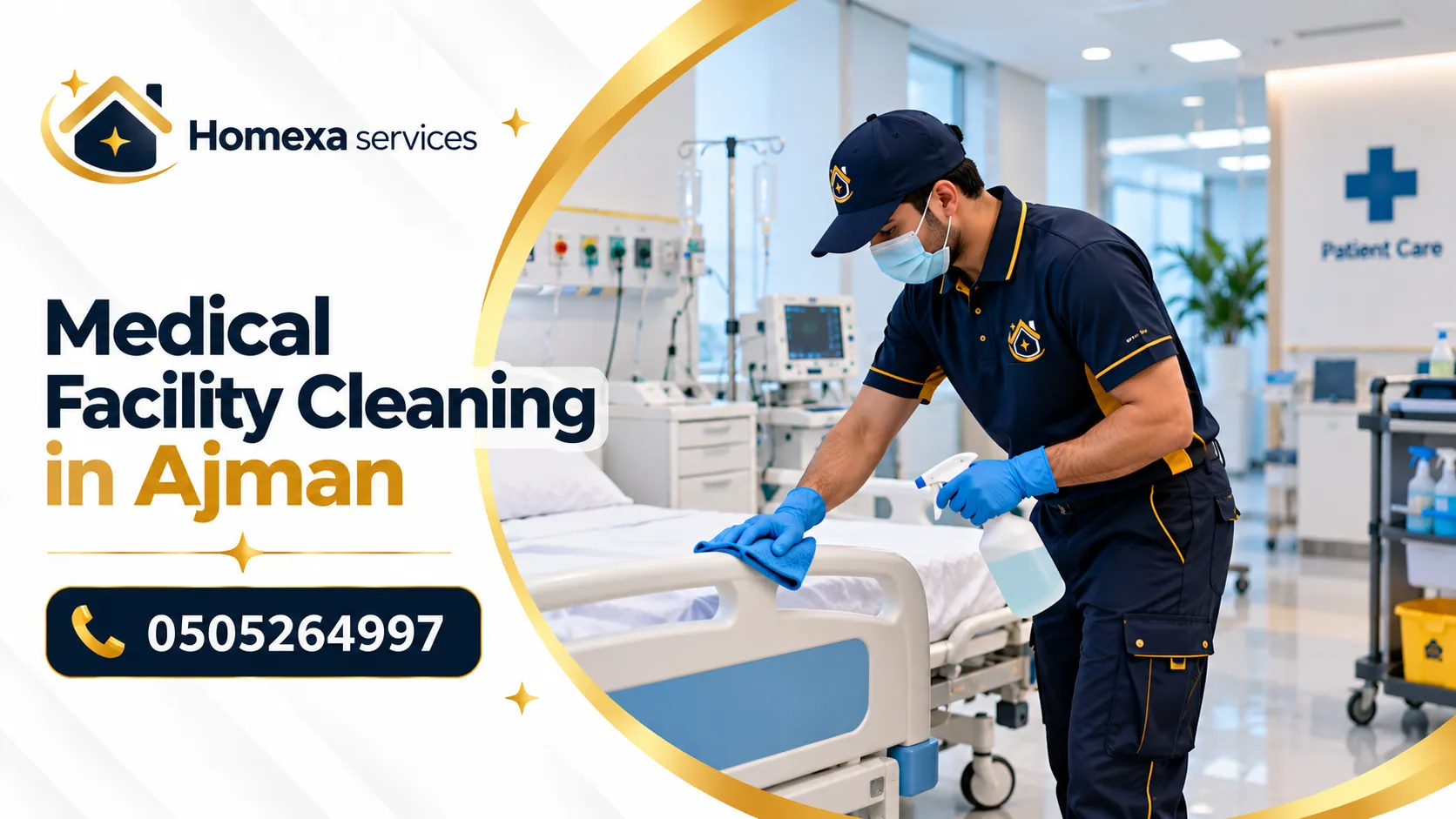 Professional Medical Facility Cleaning in Ajman by Home Xa Services