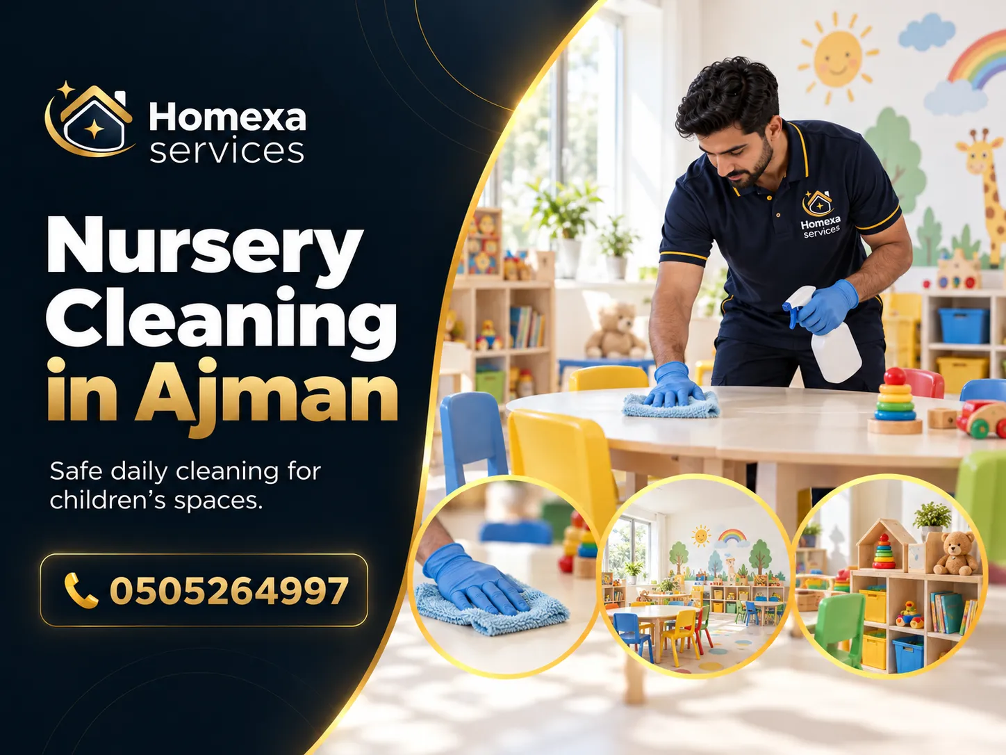 Nursery Cleaning in Ajman by Home Xa Services