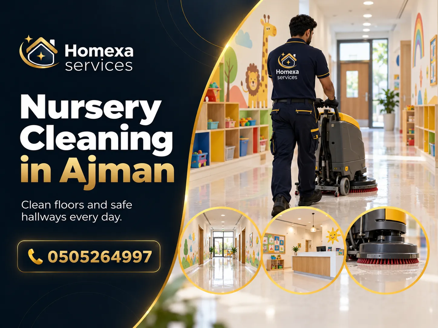 Classroom and Playroom Cleaning in Ajman Nurseries
