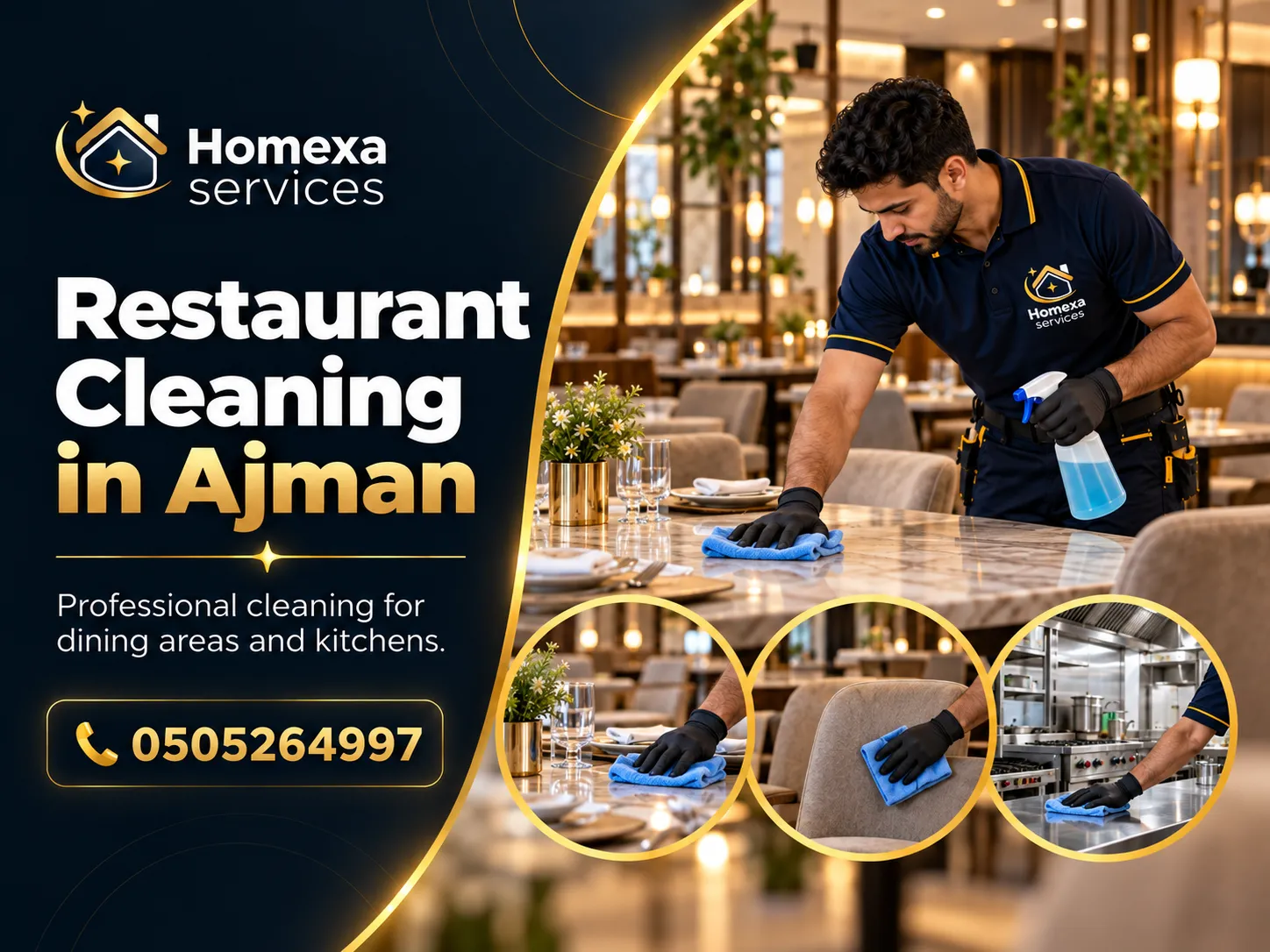 Restaurant Cleaning in Ajman by Home Xa Services
