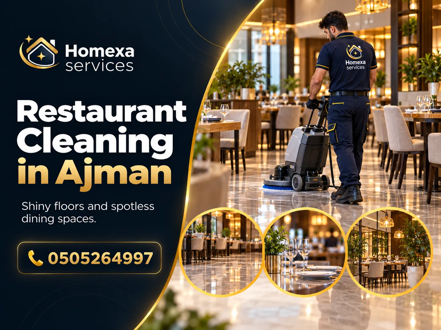 Deep Restaurant Cleaning in Ajman for kitchens and dining areas
