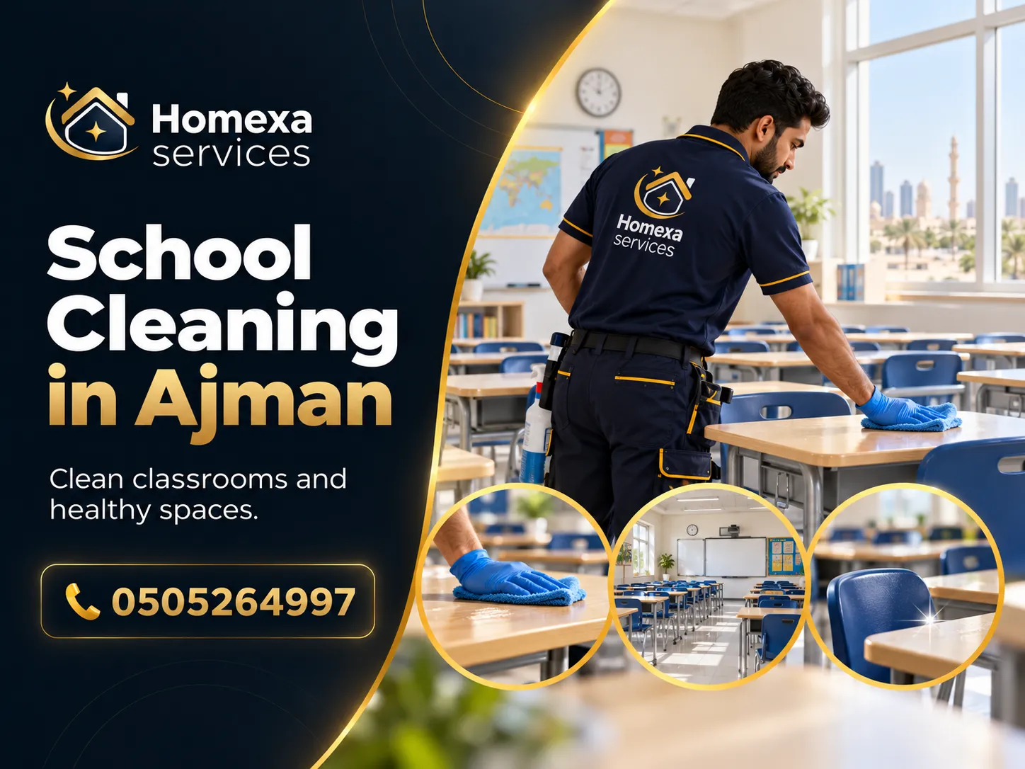 School Cleaning in Ajman by Home Xa Services
