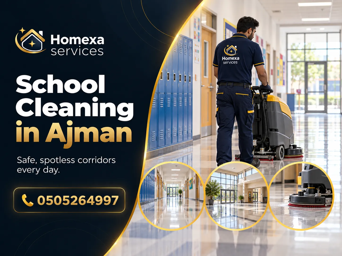 Classroom Cleaning in Ajman Schools by Home Xa Services