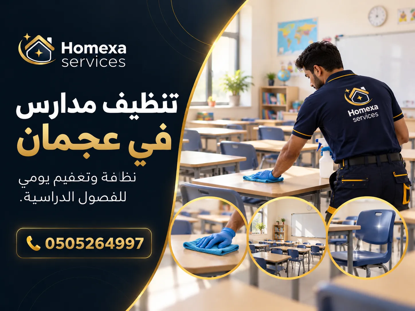Professional School Cleaning Company in Ajman