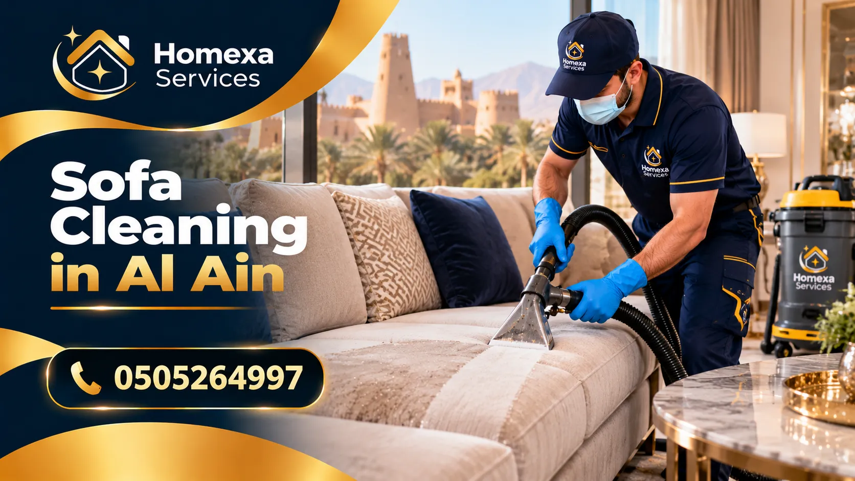 Sofa Cleaning Company in Al Ain by Home Xa Services
