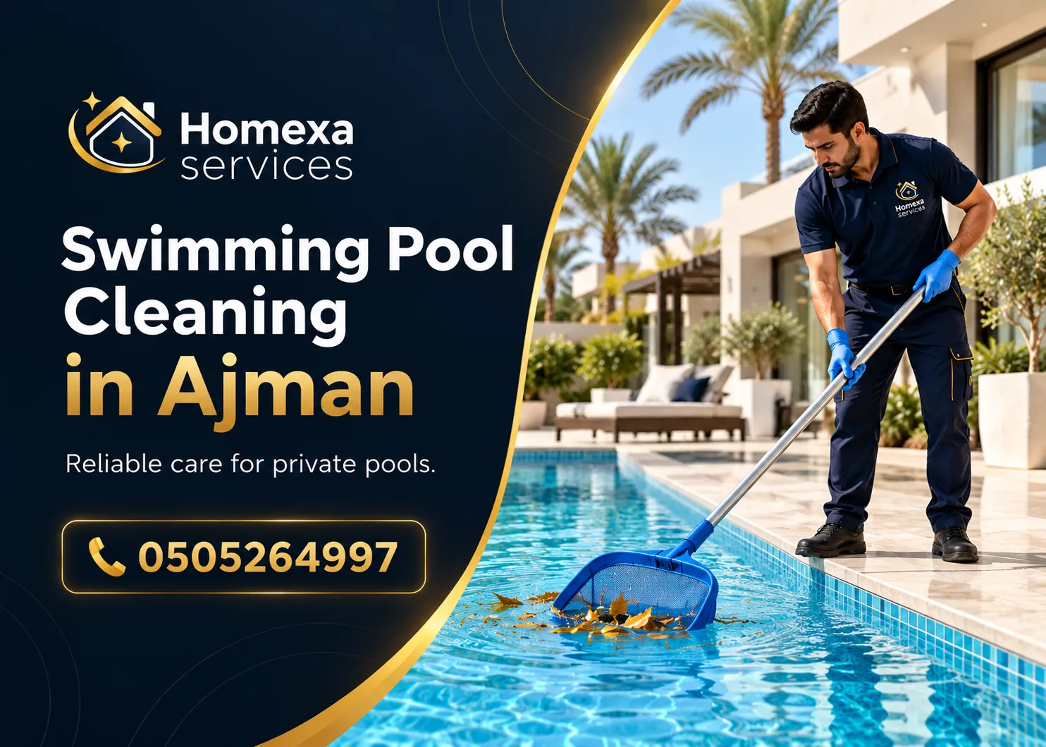 Swimming Pool Cleaning in Ajman equipment for pool floor and wall cleaning
