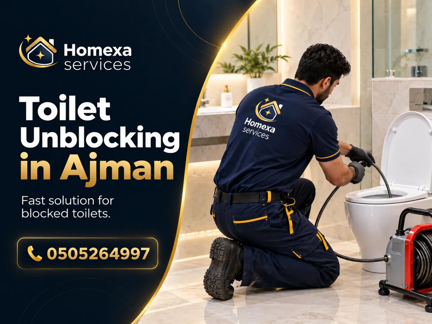 Toilet Unblocking Company in Ajman by Home Xa Services