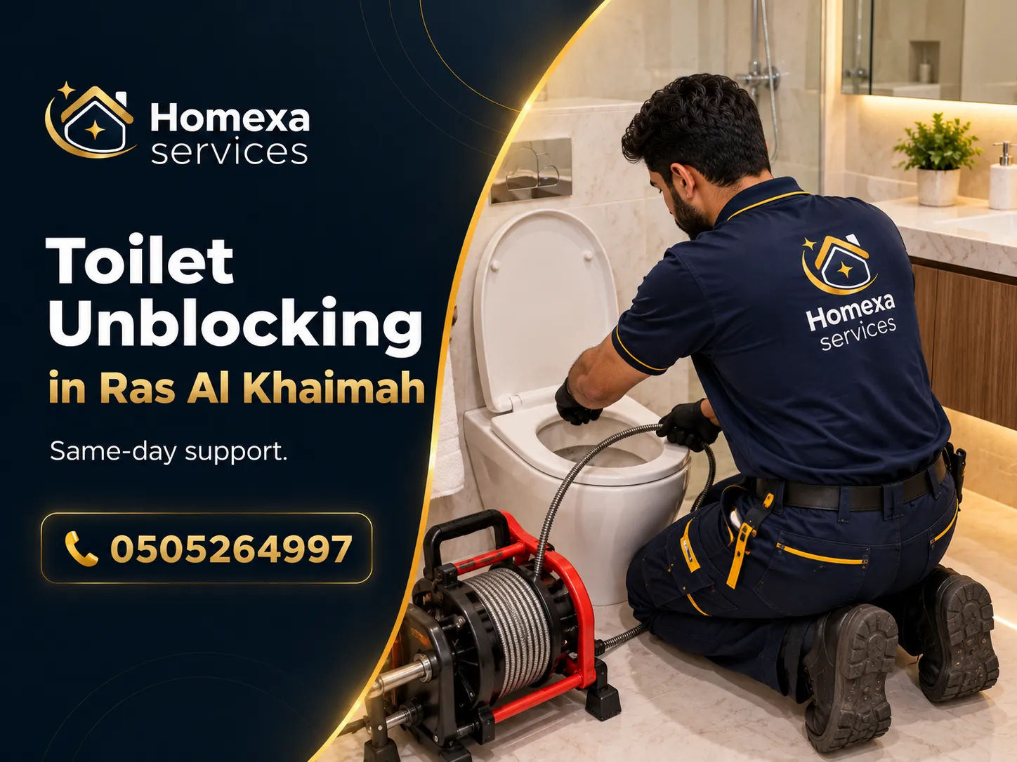 Toilet unblocking and wider drainage problems in Ras Al Khaimah