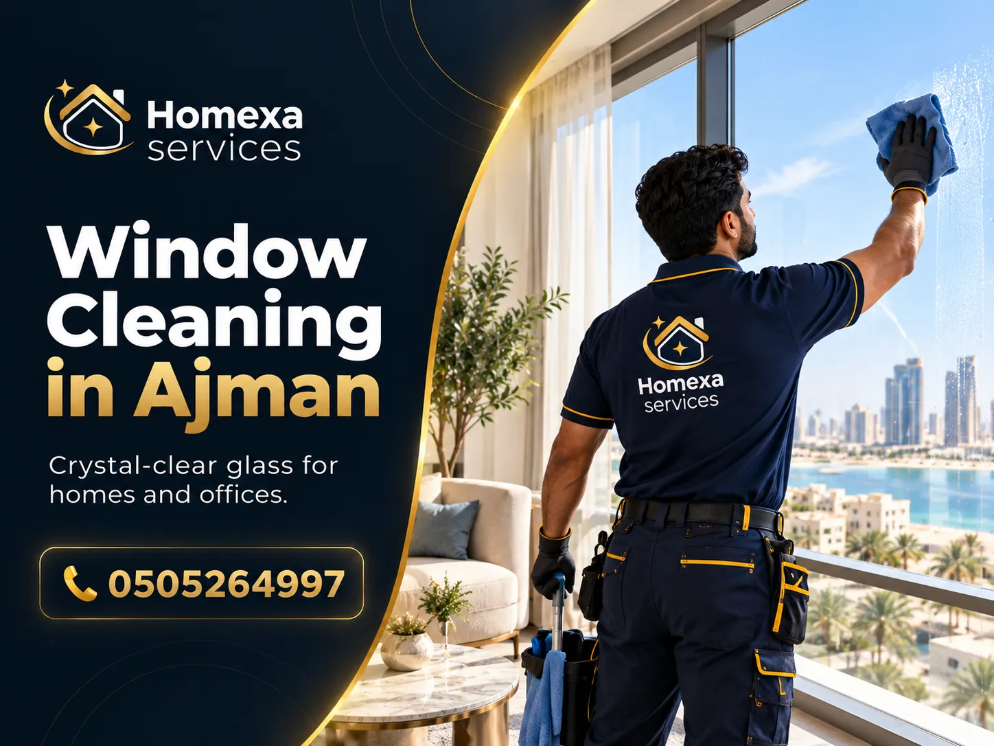 Window Cleaning in Ajman by Home Xa Services