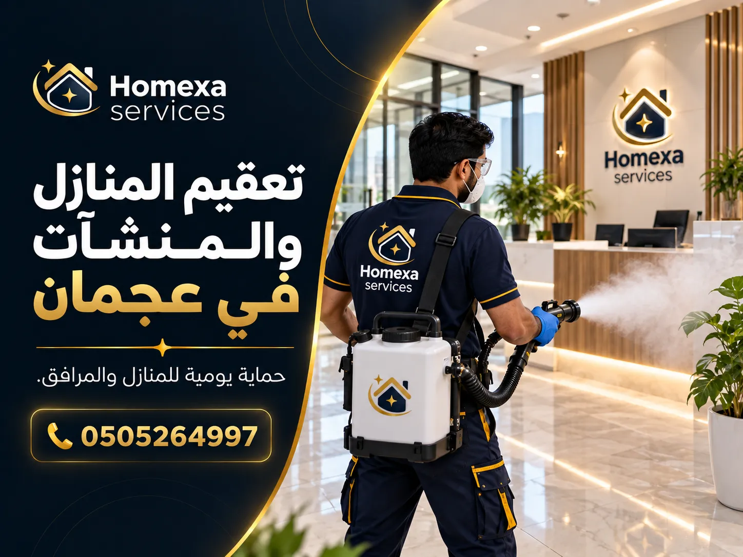 شركة تعقيم منازل في عجمان للفلل والشقق