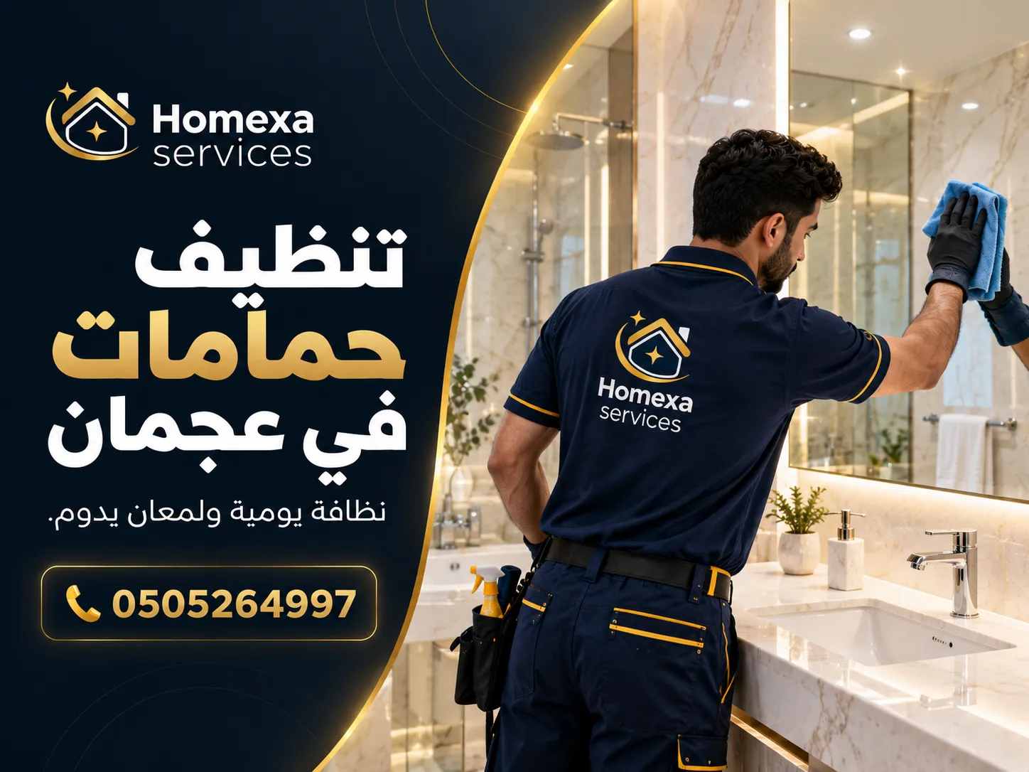 تنظيف عميق للحمامات في عجمان