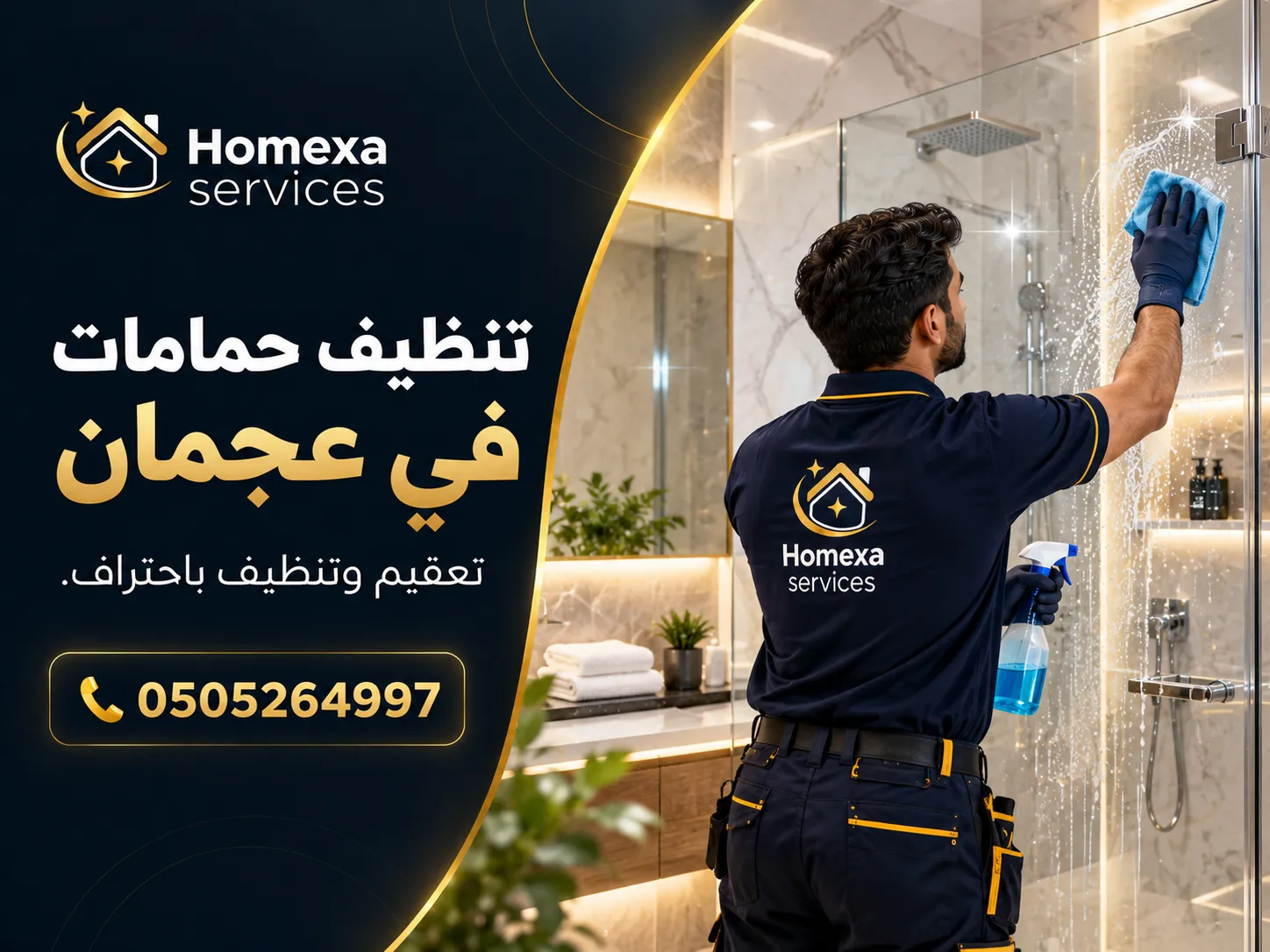 تنظيف الحمامات قبل السكن في عجمان