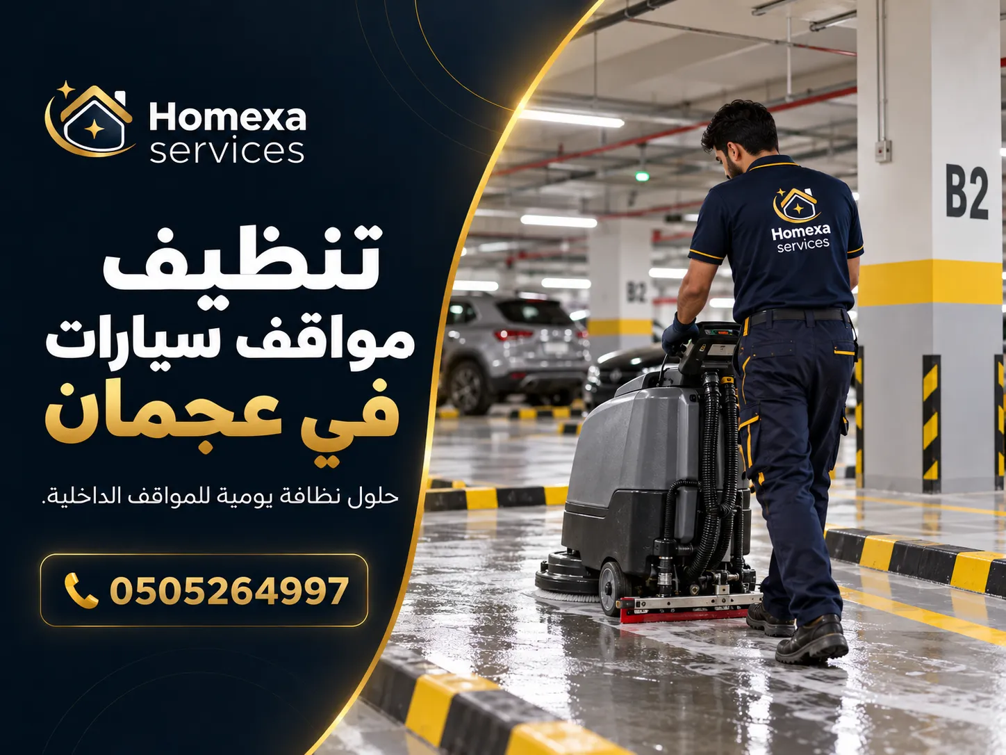 تنظيف مواقف المباني والمنشآت في عجمان